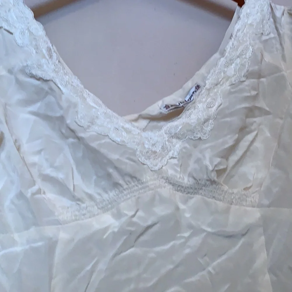 ANTHROPOLOGIE Nanette LEPORE SILK WHITE TOP BLOUSE SZ 8 FEMININE CLASSIC LACE - Picture 5 of 10